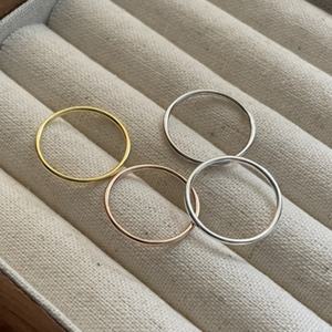 Anillo de Pareja Sencillo de Acero Inoxidable Chapado en Oro de 18K con Diseño de Rosa Elegante, Joyería Femenina para Mujer, Venta al Por Mayor - Product Image 1