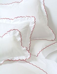 Bambú algodón festoneado <span class=keywords><strong>almohada</strong></span> Sham bordado bebé Lumbar <span class=keywords><strong>almohada</strong></span> personalizada <span class=keywords><strong>funda</strong></span> de <span class=keywords><strong>almohada</strong></span> para dormitorio al por mayor - Product Image 6