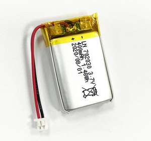 סיטונאי Lp702030 602030 300Mah 370Mah 400Mah <span class=keywords><strong>3.7V</strong></span> קטן ליתיום פולימר סוללה 1.48Wh <span class=keywords><strong>Lipo</strong></span> סוללה - Product Image 4
