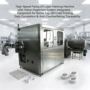 Equipo Integrado de Marcado Láser UV e Inspección Visual para Impresión de Tapas de Botellas, Correlación de Datos de Códigos QR, Anti-Falsificación - Product Image 2