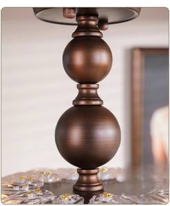 Lámpara de araña de cristal en forma de flor de moda Vintage, luz de cabecera, balcón, pasillo, restaurante, candelabro de mostrador de <span class=keywords><strong>café</strong></span> - Product Image 3