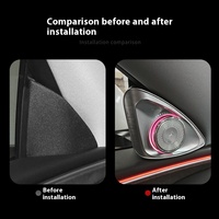 24-Tesla Model 3 Rejuvenation Edition Accessoires Nouvelle lampe d'ambiance rotative 4D pour Tweeter 4D Upgrade Auto Interior Lighting