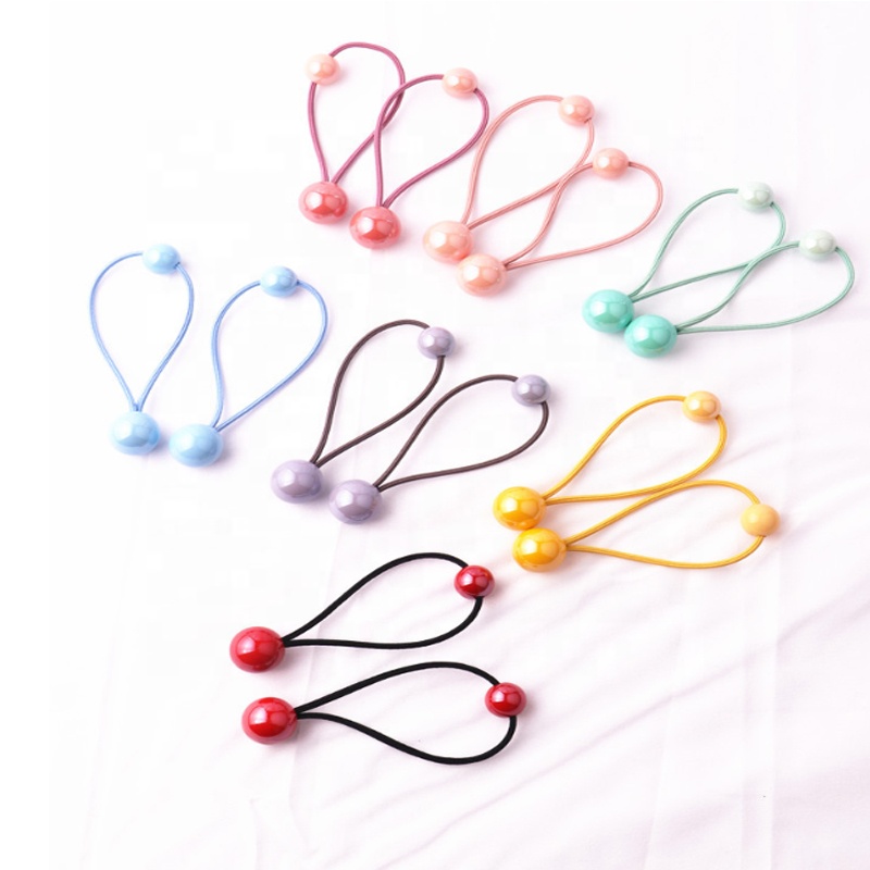 Модная эластичная Детская повязка для волос с шариком