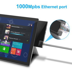 Adaptador Gigabit Ethernet multifunción RJ45 LAN Usb 3,0 hub 6 en 1 Adaptador usb hub para superficie - Product Image 4