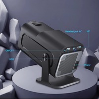 Projecteur Portable HY320 MINI Android 11 WIFI6 BT5.0 200 Lumens ANSI 4K LCD Proyector Avec Fonctionnalité de Mise en Miroir d'Écran Pour Home Cinéma