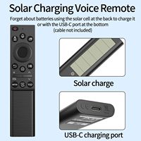 Télécommande vocale rechargeable solaire de remplacement BN59-01357A compatible avec les téléviseurs intelligents Samsung QLED Series BN59-01357F BN59-01357P
