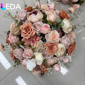แจกันดอกซากุระสีชมพูประดับโต๊ะ LEDA จัดดอกไม้ประดิษฐ์จากผ้าไหมสำหรับตกแต่งงานแต่งงาน - Product Image 5