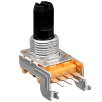 Échantillon gratuit RA1151 Potentiomètre continu à 360 degrés Potentiomètre rotatif à 3 broches B50k Potentiomètre rotatif double Potentiomètre à 5 broches