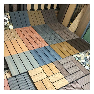 Dalles de terrasse à emboîtement à prix avantageux 30 <span class=keywords><strong>x</strong></span> 30, dalles de sol extérieures en bois grainé, dalles de terrasse à emboîtement, dalles de gazon - Product Image 1