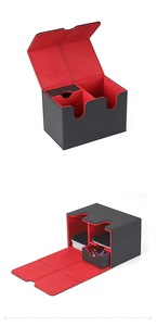 Boîte <span class=keywords><strong>de</strong></span> rangement multifonctionnelle pour cartes <span class=keywords><strong>de</strong></span> jeu Pokémon PTCG à motif quadrillé en PU, style tiroir - Product Image 4