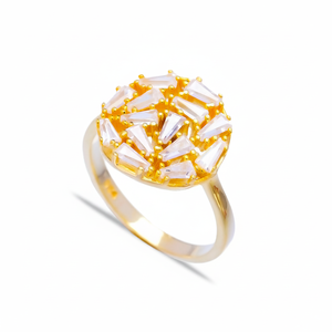 Bague en pierre Baguette transparente, anneau en argent Sterling 925, fait à la main, vente en gros, bijoux tendance pour femmes - Product Image 2
