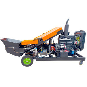 Máy bơm bê tông nhỏ chạy dầu, tầm bơm thẳng đứng 15m, tình trạng mới, dùng cho xây dựng - Product Image 6