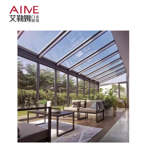 Portes/fenêtres <span class=keywords><strong>en</strong></span> verre contemporaines, haute transmission <span class=keywords><strong>de</strong></span> la lumière, légères, insonorisées et coupe-vent pour villa, jardin, patio - Product Image 2