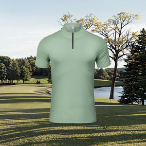 Camisetas Deportivas Básicas Lisas de Alta Calidad en Spandex/Poliéster, Tejidas, con Logotipo Personalizado al por Mayor, Transpirables y de Secado Rápido para Hombre - Product Image 3