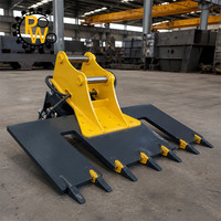 Accessoire de ballester hydraulique pour balles de 15-20 tonnes, avec dents résistantes à l'usure, pour la remplacement des attaches de poutres de pont, compatible CAT