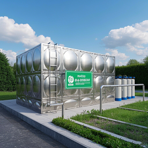 Réservoir de stockage carré de réservoir d'eau combiné modulaire à haute pression d'acier inoxydable avec la tension 220V - Product Image 3