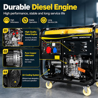 Generator Diesel Portabel Grosir dengan Desain Roda untuk Irigasi Pertanian dan Penggunaan Pertanian