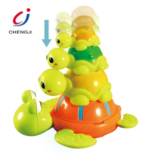 Jouets de bain pour bébé Chengji, vente en gros, arroseur <span class=keywords><strong>d</strong></span>'<span class=keywords><strong>eau</strong></span>, <span class=keywords><strong>tortue</strong></span> empilable - Product Image 2