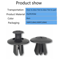 Clips de fixation en plastique de haute qualité à pousser, attaches universelles pour pare-chocs, ailes, garnitures intérieures et extérieures de voiture
