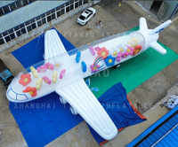 Avion gonflable géant, modèle d'avion gonflable, avion gonflable blanc pour la publicité, la promotion ou les événements