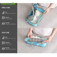 6 pièces Cubes d'emballage de compression ensemble mode organisateurs de bagages voyage valise sacs de rangement étanche pliable organisateur