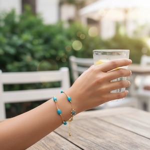 Fashion Charm Evil Eye Perlé pour Bracelet - Product Image 3