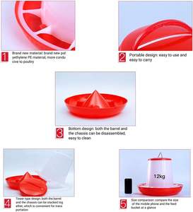 1L,2.5L,4L,6L,8L,10L, โรงเรือนสัตว์ปีก15L ถังดื่มไก่พลาสติก - Product Image 4