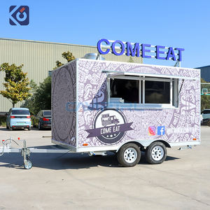Commercial Food Van Concessão Food Truck Trailer Fast Mobile Food Truck Com Cozinha Completa Hot Dog Pizza BBQ Cart - Product Image 1