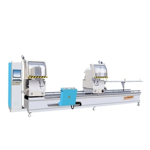 Hisena Hoàn toàn tự động CNC đúp Head miter Saw thiết kế hiện đại cửa sổ máy móc cho nhôm PVC hồ sơ dễ dàng vít cài đặt - Product Image 1