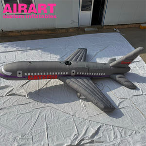 Avión Inflable Gris para Decoración de Eventos, Accesorios Colgantes que Incluyen Modelo de Aeronave Inflable Personalizado para Interiores - Product Image 2