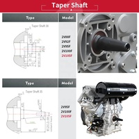 Mesin Diesel 33HP 2V105F V-Twin 2 Silinder 4-Tak Berpendingin Udara dengan Komponen Bantalan Inti untuk Dijual