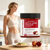 OEM Apple Cider Vinegar Gummies ACV Detox Cleanse Support Dietary Supplement 60 Count Soft Candy Manufacturer Wholesale