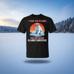 T-shirt Polar Bear Plunge Survivor - Design Avventura Invernale 2025 - Product Image 3