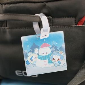 Étiquette à bagages en acrylique personnalisée par sublimation, double face imprimable, sortie d'usine - Product Image 4