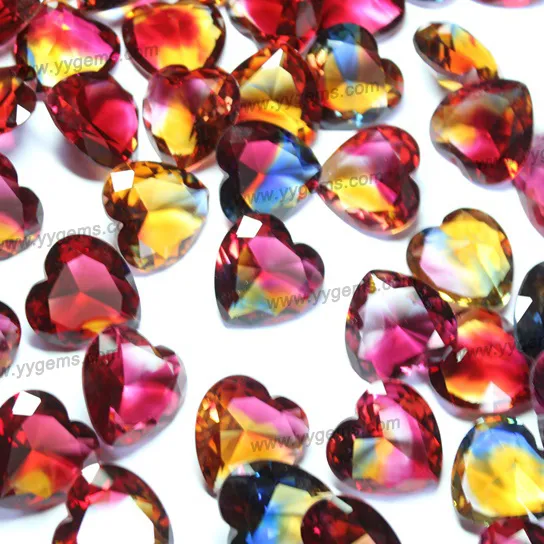 Venta caliente multicolor cristal redonda forma pequeñas piedras preciosas para Gemstone venta Indonesia