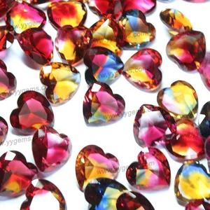 warm te koop multicolor glas ronde vorm van kleine indonesië edelsteen edelstenen te koop