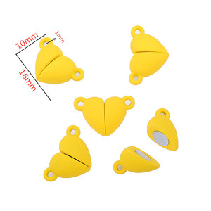 Chiusure Magnetiche per Collane, Ciondoli a Cuore in Lega per Creazione di Gioielli, Braccialetti dell'Amicizia per Coppie - Product Image 4