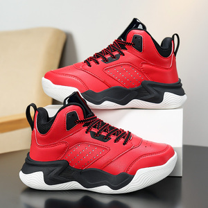 Cema Dropshipping Baskets décontractées pour enfants de haute qualité, style rétro, pour l'extérieur, tendance, respirantes, chaussures de sport et de basketball pour garçons, tige en PU, semelle EVA - Product Image 4