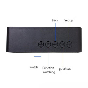 Altavoz Inalámbrico BT, Mini Reloj Despertador Portátil, Mini Altavoz con Sistema <span class=keywords><strong>de</strong></span> Transmisión <span class=keywords><strong>de</strong></span> <span class=keywords><strong>Voz</strong></span>, Sistema <span class=keywords><strong>de</strong></span> Audio con Ranura para Tarjeta - Product Image 5