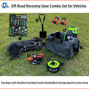 Outils d'urgence en plein air, sangle de <span class=keywords><strong>voiture</strong></span> à boucle épaisse pour véhicule tout-terrain, camion, remorque, corde de remorquage, assistance d'urgence en plein air - Product Image 1
