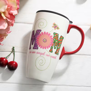 High Quality Bone China Female Large-Capacity 500ml Heat-Resisting Durable <b>Coffee</b> Mug Lid Office Breakfast Use New Style 10 Pcs - Product Image 5