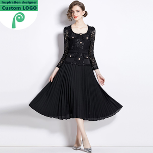 9062-98-830 <span class=keywords><strong>Abiti</strong></span> Lunghi <span class=keywords><strong>Eleganti</strong></span> da Donna su Misura, Ispirazione Vintage, Produzione OEM all'Ingrosso - Product Image 3