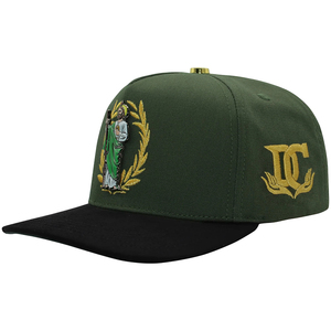 Nuovo Arrivo Cappellino da Baseball a 5 Pannelli con Ricamo 3D a Motivo Foglia d'Ulivo, Fodera Verde in Raso, Visiera in Camoscio e Fodera in Raso, con Spille Metalliche - Product Image 2