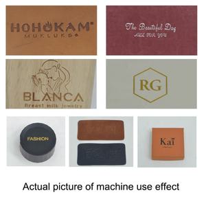Manuale di carta in pelle di legno stampa di calore lettere di stampa di Logo che timbra il Logo stampo a caldo della lamina a caldo macchina per il panno di velluto portagioie - Product Image 6