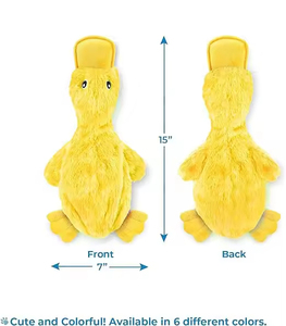 Jouet pour chien amusant en forme d'animal simulé sans rembourrage avec couineurs, jouet à mâcher en peluche durable et couineur pour chien, jouet grinçant pour animaux de compagnie - Product Image 3