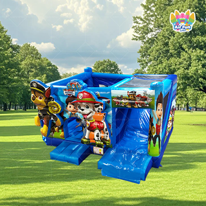 Château <span class=keywords><strong>gonflable</strong></span> pour enfants, structures <span class=keywords><strong>de</strong></span> saut d'<span class=keywords><strong>extérieur</strong></span> avec souffleur, château <span class=keywords><strong>gonflable</strong></span> commercial, combo toboggan et parcours d'obstacles - Product Image 1