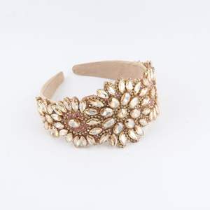 عصابات رأس فاخرة مرصعة بالأحجار الكريمة للنساء، إكسسوارات شعر للحفلات - Product Image 6