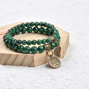 Venta al por mayor: Nuevo set <span class=keywords><strong>de</strong></span> pulseras clásicas unisex con cuentas, 6mm/8mm, Árbol <span class=keywords><strong>de</strong></span> <span class=keywords><strong>la</strong></span> <span class=keywords><strong>Vida</strong></span>, Hoja, Ojo <span class=keywords><strong>de</strong></span> Tigre, Amatista, Ágata, Aniversario - Product Image 4