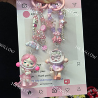 Hete Aanbieding Nieuw Ontwerp Gepersonaliseerde DIY SkullPanda Sleutelhanger Tas Portemonnee Charms Luxe Hangertjes Charms Op Maat