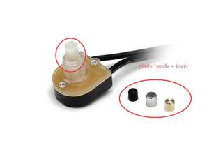 Eingebauter 3A 6A 125V EIN-AUS Einpoliger Drehschalter 2 Positionen Lampenschalter für Zertifizierte Schraubklemme 360° Drehung - Product Image 4